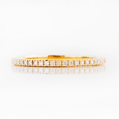 Emma, a Brilliant cut Lab Diamond Wedding Band - 1mm