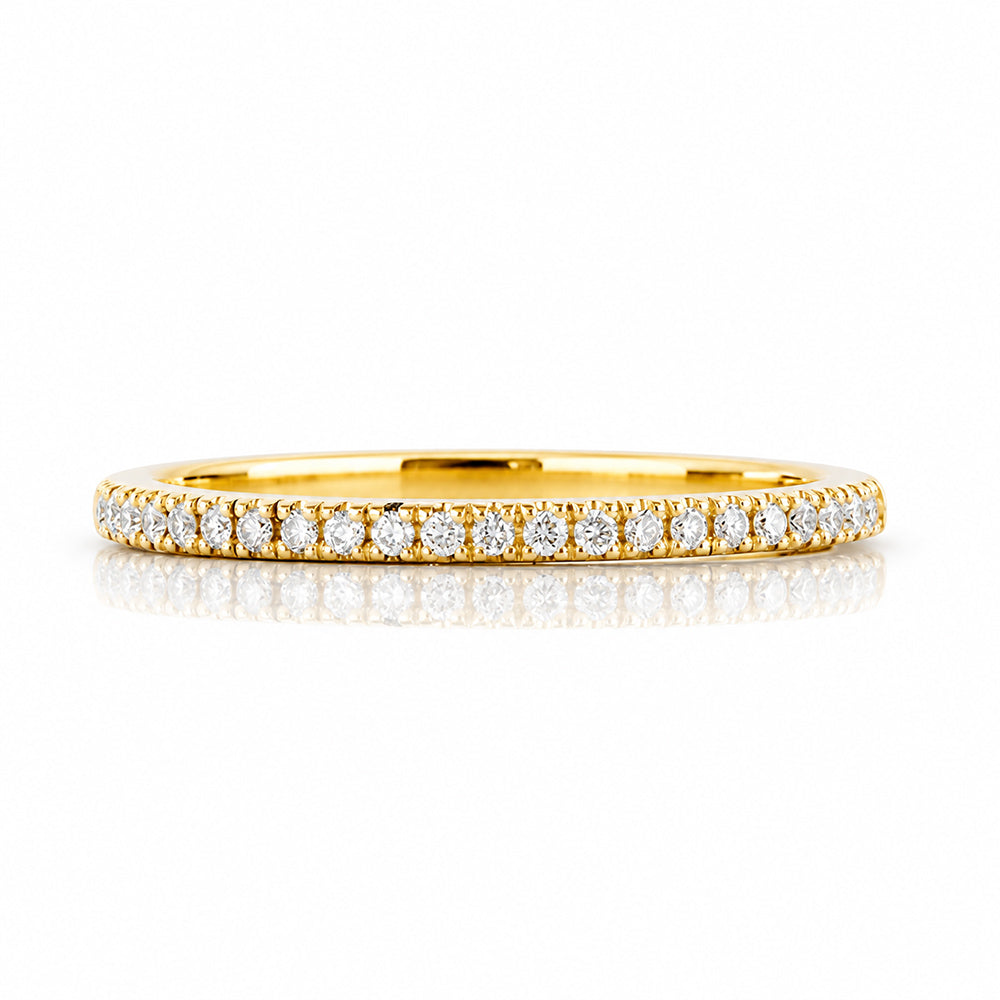 Emma, Lab Diamond Wedding Band - 1mm