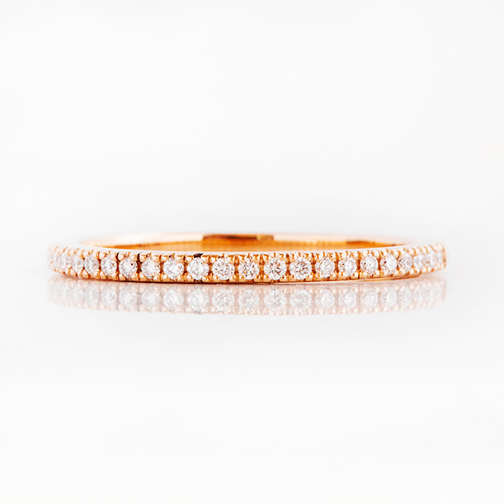Emma, a Brilliant cut Lab Diamond Wedding Band - 1mm