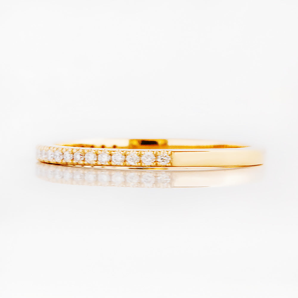 Emma, a Brilliant cut Lab Diamond Wedding Band - 1mm