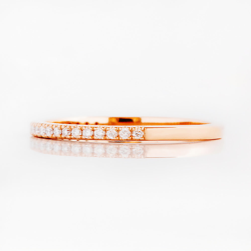 Emma, a Brilliant cut Lab Diamond Wedding Band - 1mm