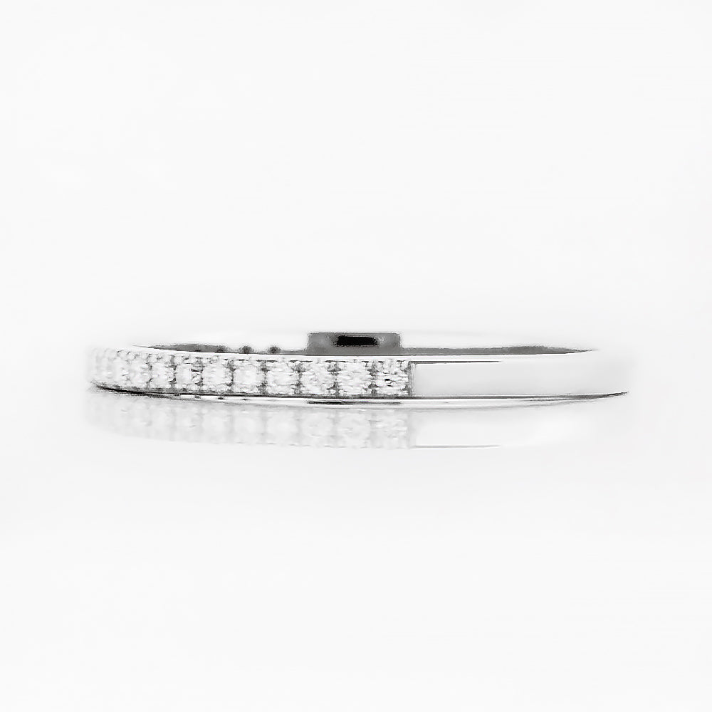 Emma, a Brilliant cut Lab Diamond Wedding Band - 1mm