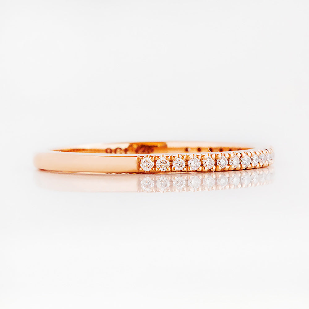 Emma, a Brilliant cut Lab Diamond Wedding Band - 1mm