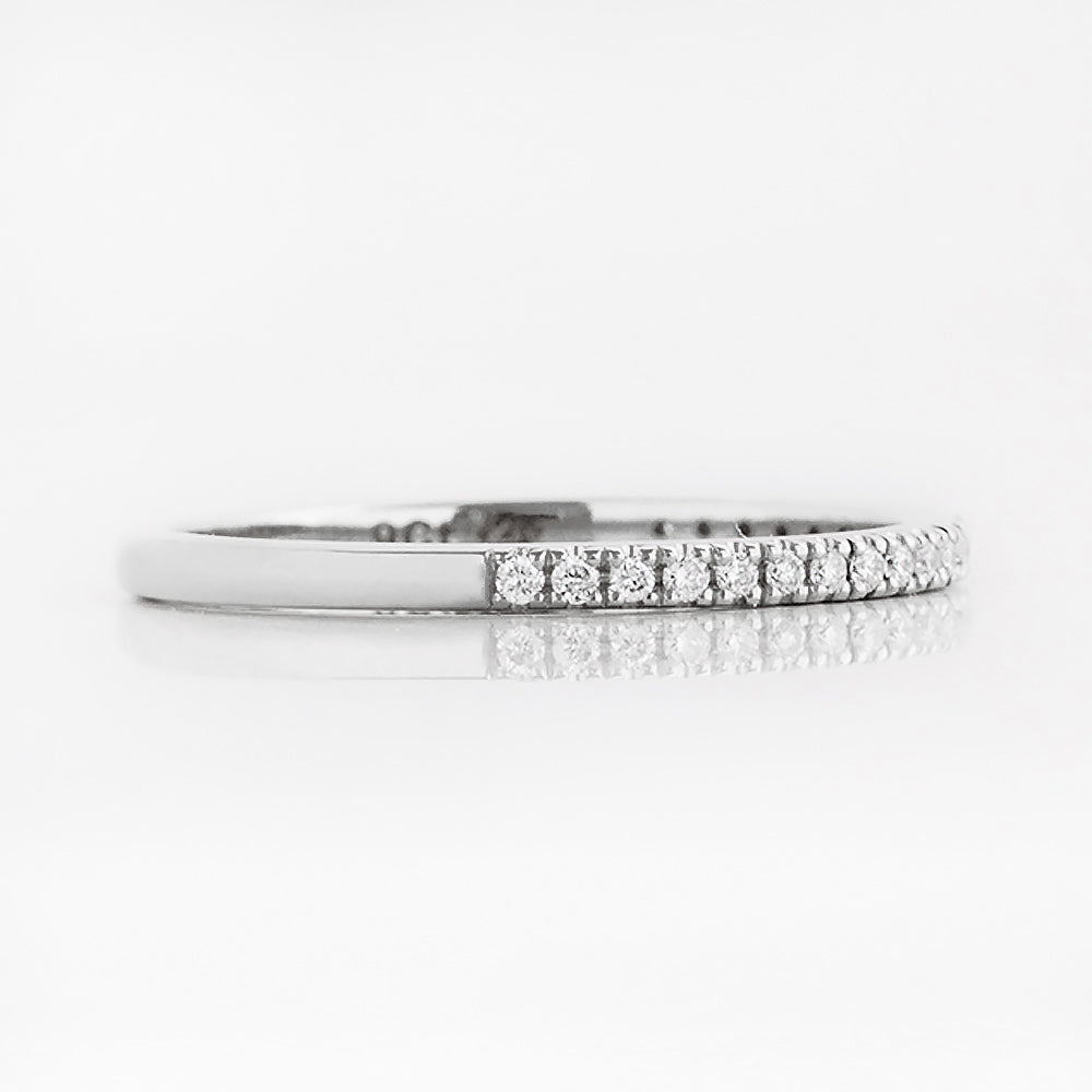 Emma, a Brilliant cut Lab Diamond Wedding Band - 1mm