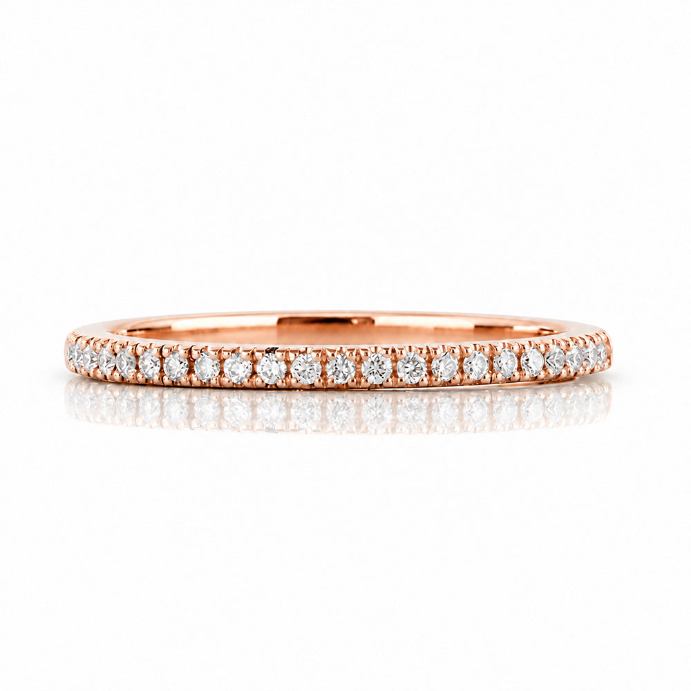 Emma, Lab Diamond Wedding Band - 1mm