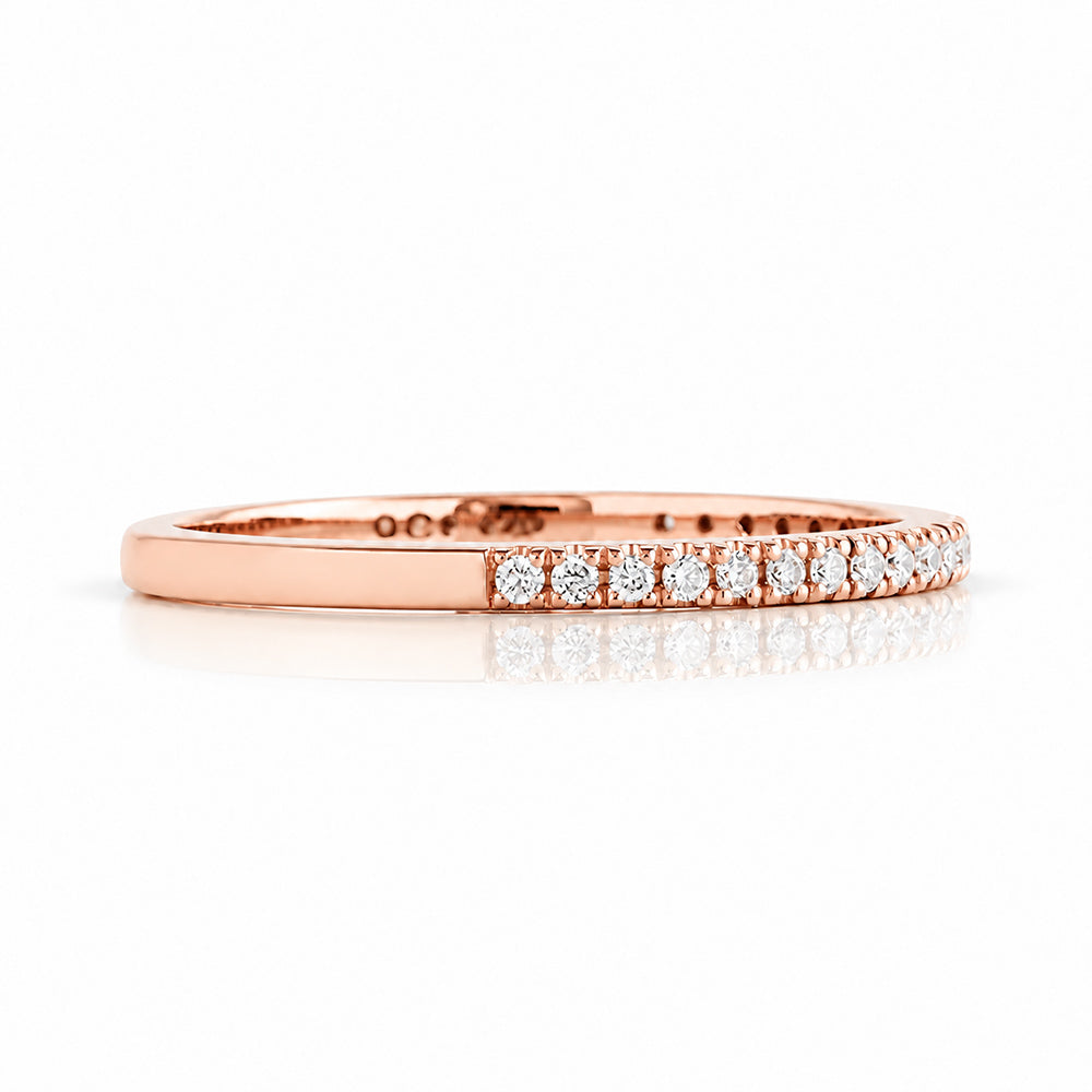 Emma, Lab Diamond Wedding Band - 1mm