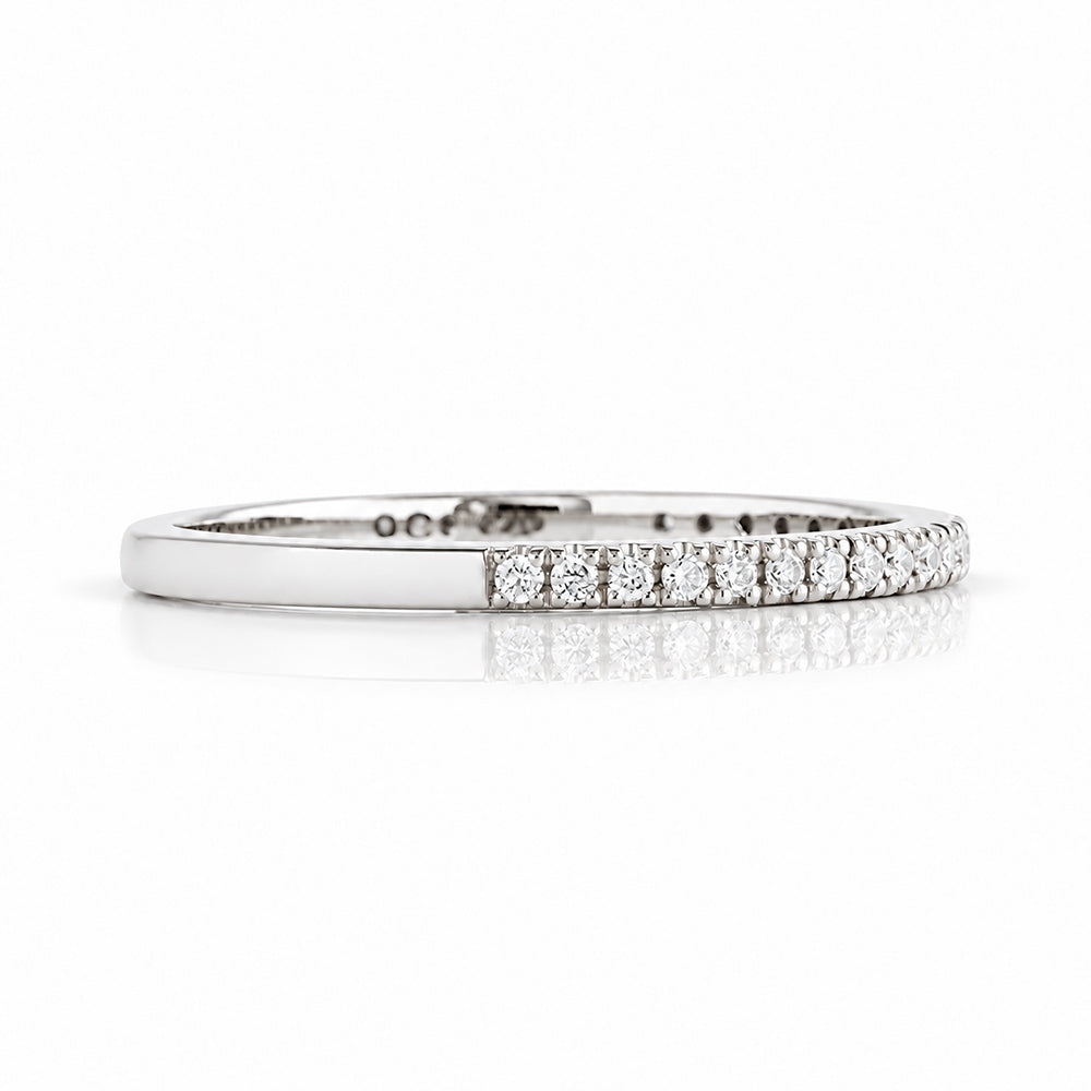 Emma, Lab Diamond Wedding Band - 1mm