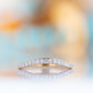 Lilly, a Curved Diamond Wedding Band - Victoria's Jewellery