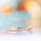Lilly, a Curved Diamond Wedding Band - Victoria's Jewellery