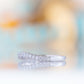 Lilly, a Curved Diamond Wedding Band - Victoria's Jewellery