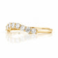 Libby, a Curved Lab Diamond Wedding Band