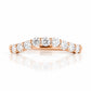 Libby, a Curved Lab Diamond Wedding Band