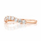 Libby, a Curved Lab Diamond Wedding Band