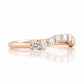 Libby, a Curved Lab Diamond Wedding Band