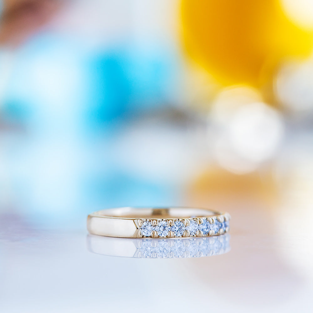 Emma, a Brilliant cut Lab Diamond Wedding Band - 2mm - Victoria's Jewellery
