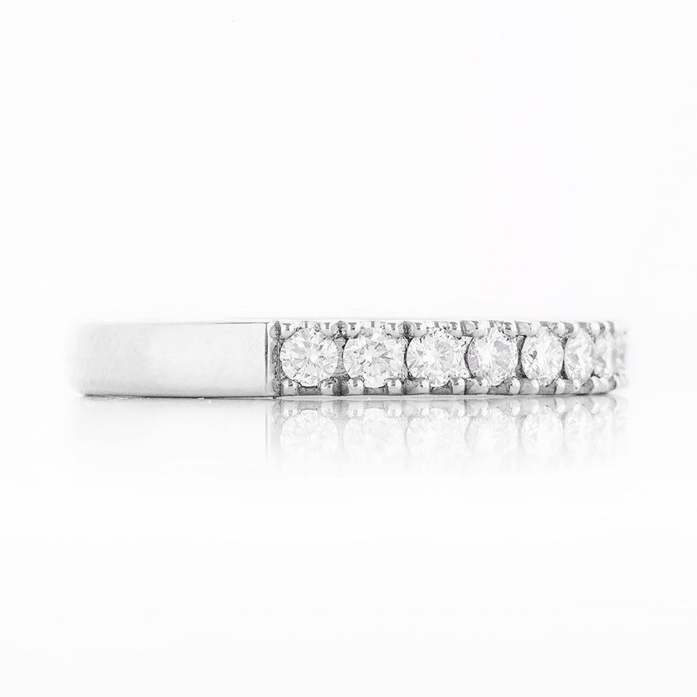 Emma, a Brilliant cut Lab Diamond Wedding Band - 2mm - Victoria's Jewellery