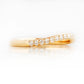 Lilly, a Curved Diamond Wedding Band - Victoria's Jewellery
