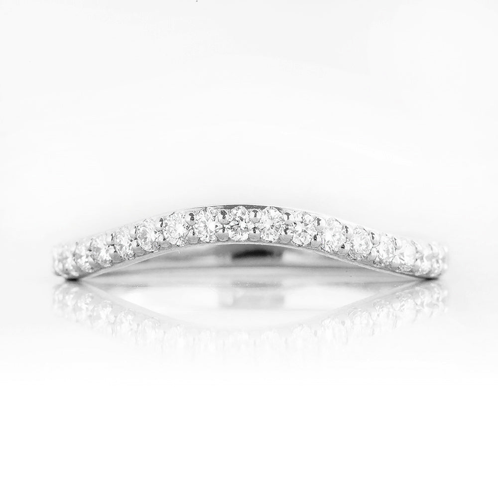Lilly, a Curved Diamond Wedding Band - Victoria's Jewellery