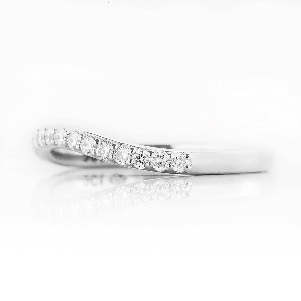 Lilly, a Curved Diamond Wedding Band - Victoria's Jewellery