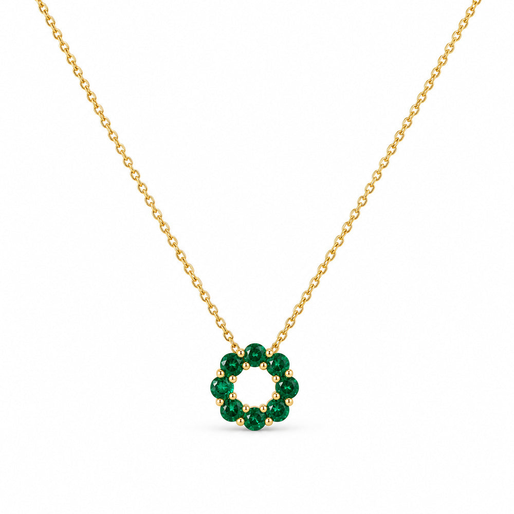 Circle of Life Necklace - Emerald