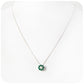 Round cut Emerald Circle of Life Pendant - May Birthstone - Victoria's Jewellery