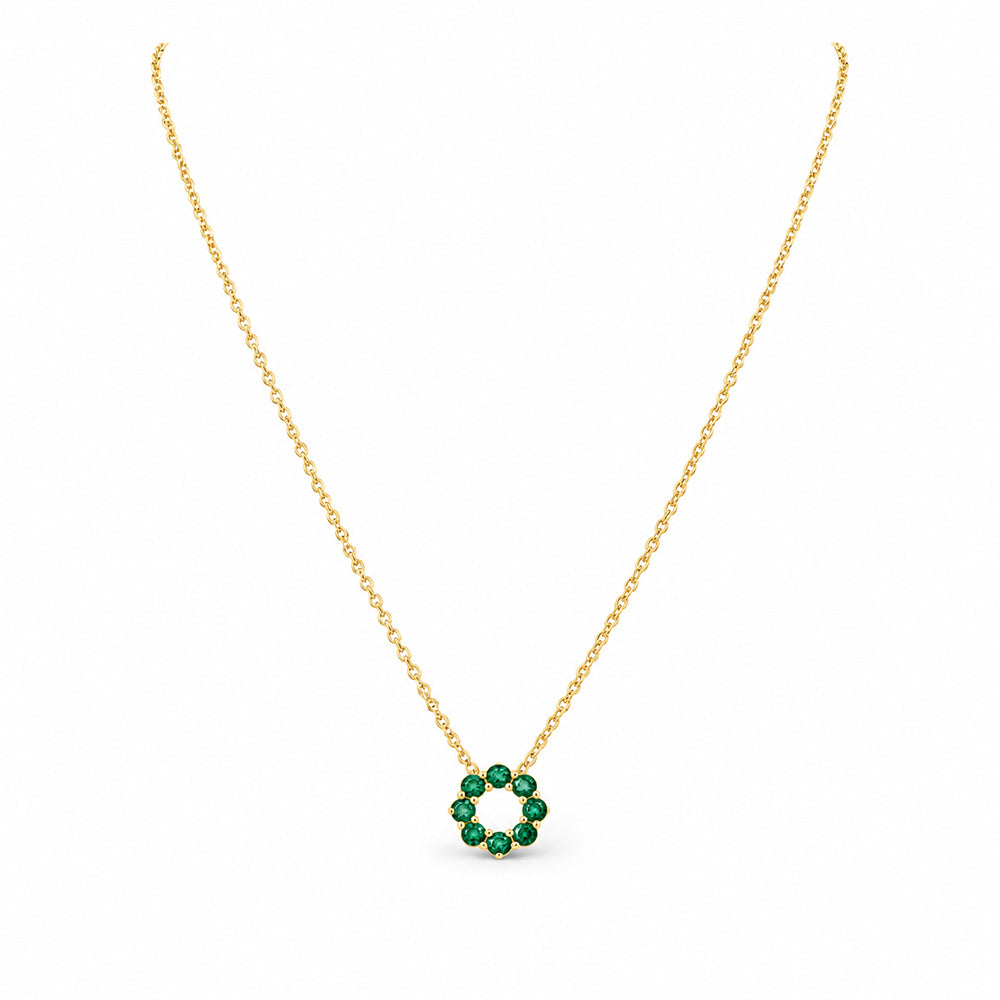 Circle of Life Necklace - Emerald