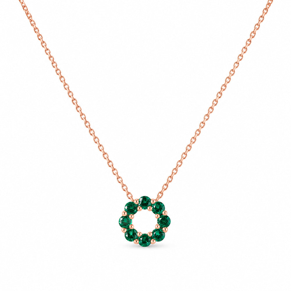 Circle of Life Necklace - Emerald