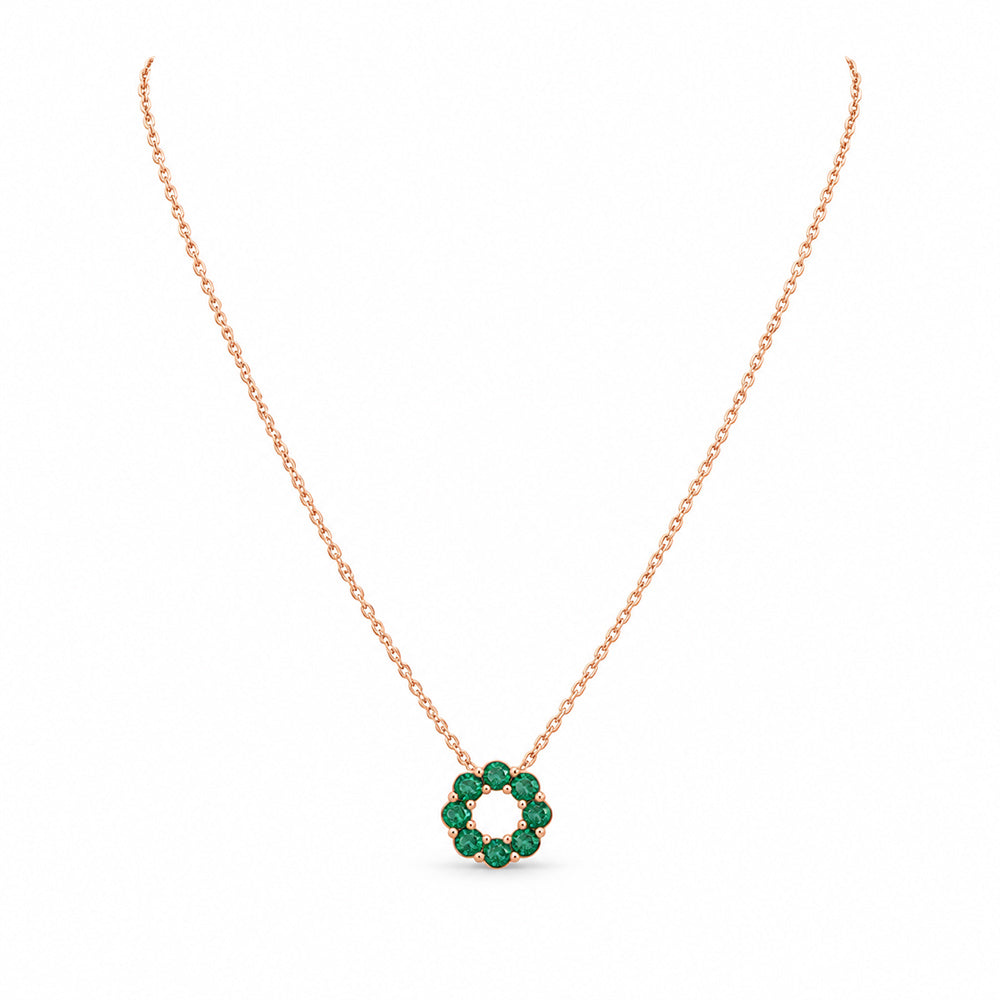 Circle of Life Necklace - Emerald