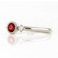 Milly, a Garnet and Lab Diamond Ring - Victoria's Jewellery