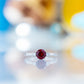 Lea, a Garnet and Lab Diamond Trilogy Ring - Victoria's Jewellery