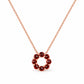 Circle of Life Necklace - Garnet - Victoria's Jewellery