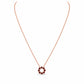 Circle of Life Necklace - Garnet - Victoria's Jewellery