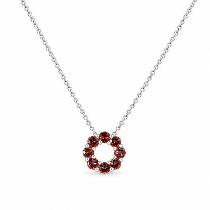 Circle of Life Necklace - Garnet - Victoria's Jewellery