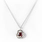 Freyja, Garnet Pendant - Victoria's Jewellery