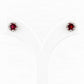 Bella, a Garnet Stud Earring - Victoria's Jewellery
