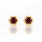 Bella, a Garnet Stud Earring - Victoria's Jewellery