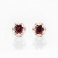 Bella, a Garnet Stud Earring