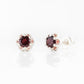 Bella, a Garnet Stud Earring