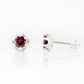 Bella, a Garnet Stud Earring