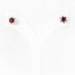Bella, a Garnet Stud Earring