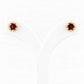 Bella, a Garnet Stud Earring - Victoria's Jewellery