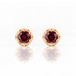 Bella, a Garnet Stud Earring - Victoria's Jewellery