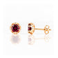 Bella, a Garnet Stud Earring - Victoria's Jewellery