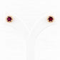 Bella, a Garnet Stud Earring - Victoria's Jewellery