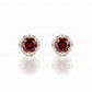 Bella, a Garnet Stud Earring - Victoria's Jewellery