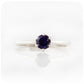 Round cut Iolite Solitaire Stack Ring - Victoria's Jewellery