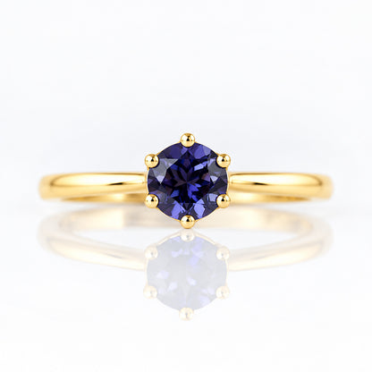 Tulip, a Six Claw Iolite Ring - Victoria's Jewellery