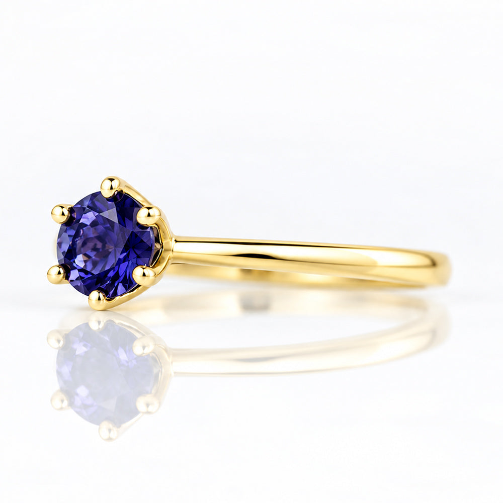 Tulip, a Six Claw Iolite Ring - Victoria's Jewellery