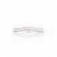 Round cut Lab Diamond Curved Wedding Band - Victoria's Jewellery