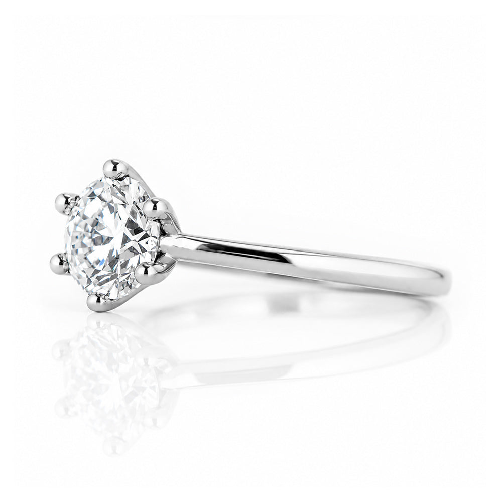 Emmy, a 6 Claw Brilliant cut Lab Diamond Ring - 1.5ct - Victoria's Jewellery